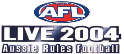 AFL Live 2004: Aussie Rules Football logo for Playstation 2